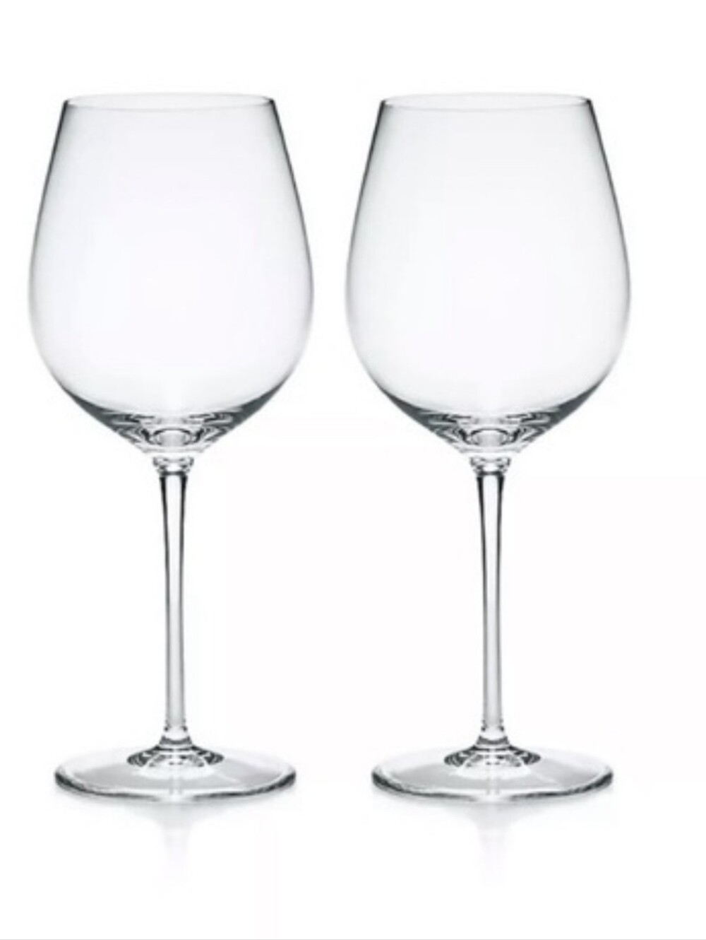 Tiffany & Co. Clear Crystal Wine Glasses - Pair